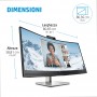 HP Monitor per video conferenze con schermo curvo E34m G4 USB-C WQHD