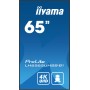 iiyama ProLite Pannello piatto per segnaletica digitale 163,8 cm (64.5") LCD Wi-Fi 500 cd/m² 4K Ultra HD Nero Processore integr
