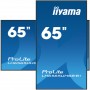 iiyama ProLite Pannello piatto per segnaletica digitale 163,8 cm (64.5") LCD Wi-Fi 500 cd/m² 4K Ultra HD Nero Processore integr