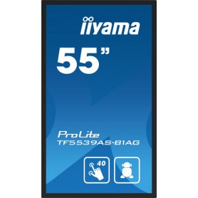 iiyama TF5539AS-B1AG visualizzatore di messaggi Pannello piatto per segnaletica digitale 138,7 cm (54.6") LED 500 cd/m² 4K Ultr