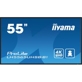 iiyama LH5565UHSB-B1 visualizzatore di messaggi Design chiosco 138,7 cm (54.6") LED Wi-Fi 800 cd/m² 4K Ultra HD Nero Processore