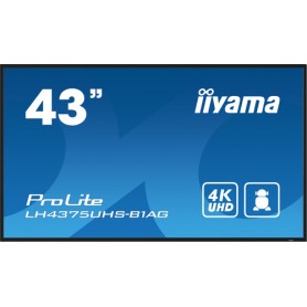 iiyama ProLite Pannello piatto per segnaletica digitale 108 cm (42.5") LCD Wi-Fi 500 cd/m² 4K Ultra HD Nero Processore integrat