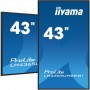 iiyama LH4365UHSB-B1 visualizzatore di messaggi Design chiosco 108 cm (42.5") LED Wi-Fi 800 cd/m² 4K Ultra HD Nero Processore i