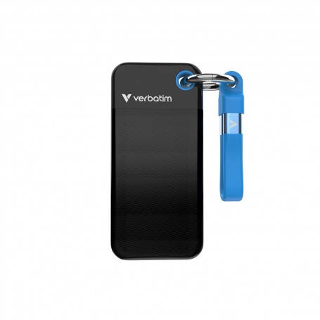 Verbatim Pocket SSD 2 TB USB tipo-C 3.2 Gen 2 (3.1 Gen 2) Nero, Blu