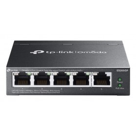 TP-Link Omada ES205G Gestito Gigabit Ethernet (10/100/1000) Supporto Power over Ethernet (PoE) Nero