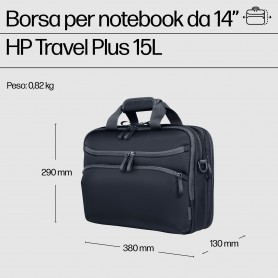 HP Zaino Travel Plus da 15 litri per notebook da 14"
