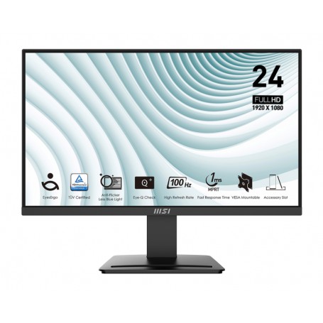 MSI Pro MP2412 Monitor PC 60,5 cm (23.8") 1920 x 1080 Pixel Full HD LCD Nero