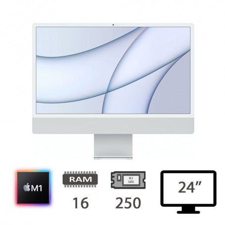 IMAC 24 4,5K (2021)M1-8C/16/256/8C GPU/SLV/2Y