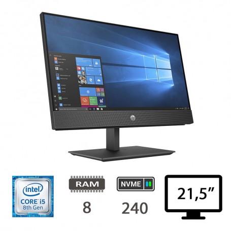 HP 600 G4 AIO TOUCH 21,5 I5-8500/8/NVME240/W10P/2Y