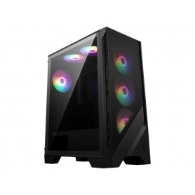 MSI MAG FORGE 120A AIRFLOW computer case Midi Tower Nero, Trasparente