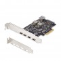 StarTech.com Scheda di Espansione PCIe USB a 5 porte, USB 3.2 10Gbps, scheda PCI Express con 4 porte USB-C, 1 porta interna USB-