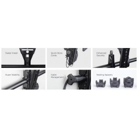 ITB CHMTA1U Supporto TV a parete 139,7 cm (55") Nero