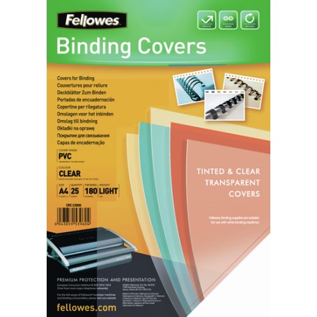 Fellowes 5380001 cartellina A4 PVC Trasparente 25 pz