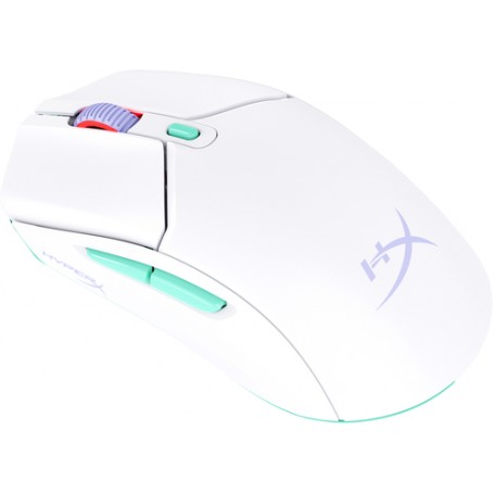 HP HyperX Pulsefire Haste 2 Core Wls – Mouse da gaming (bianco/verde/viola)