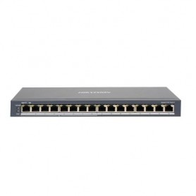 SWITCH HIKVISION 8 Gigabit POE ports, 8 Gigabit RJ45, 802.3af/at, PoE power budget 110w, SOHO - DS-3E0516P-O
