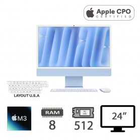 IMAC 24 4,5K (2023)M3-8C/8/512/10C GPU/BLUE/2Y-CPO
