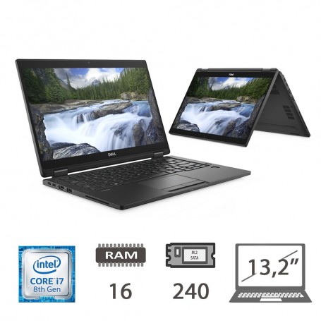 DELL 7390 2IN1 TS - I7-8650U/16/240M2/13,2/W10P/2Y
