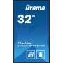 iiyama LH3275HS-B1AG visualizzatore di messaggi Pannello piatto per segnaletica digitale 81,3 cm (32") LCD Wi-Fi 500 cd/m² Full