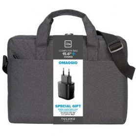 BORSA TUCANO TLINE BUNDLE ZAINO 15.6" NERO + CHARGER - BU-TL-BSBTK15-AC-BK