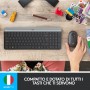 Logitech Slim Wireless Keyboard and Mouse Combo MK470 tastiera USB QWERTY Italiano Grafite (920-009196)