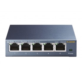 TP-LINK TL-SG105 Non gestito Gigabit Ethernet (10/100/1000) Nero (TL-SG105)