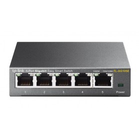 TP-LINK TL-SG105E L2 Gigabit Ethernet (10/100/1000) Nero (TL-SG105E)