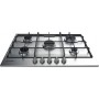Indesit THP 752 IX/I piano cottura Acciaio inossidabile Da incasso 73 cm Gas 5 Fornello(i) (THP752IX/I)
