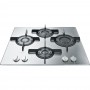Hotpoint FTGHL 641 D/IX/HA piano cottura Acciaio inossidabile Da incasso 60 cm Gas 4 Fornello(i) (FTGHL641D/IX/HA)