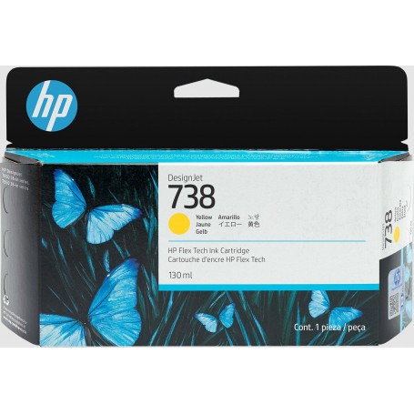 HP 738 130-ML YELLOW DESIGNJET INK