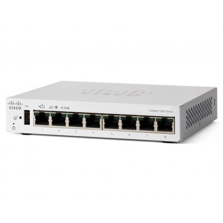 CATALYST 1200 8-PORT GE, DESKTOP, EXT PS, POE INPU