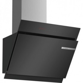 Bosch Serie 6 DWK67JQ60 cappa aspirante Cappa aspirante a parete Nero, Acciaio inossidabile 730 m³/h A+ (DWK67JQ60)