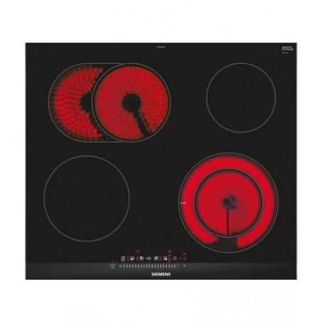 Siemens ET675FNP1E piano cottura Nero, Acciaio inossidabile Da incasso Ceramica 4 Fornello(i) (ET675FNP1E)