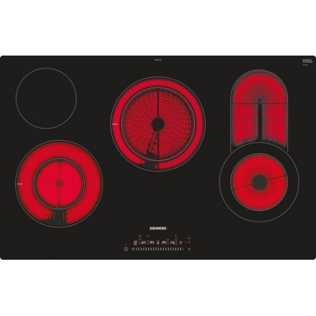 Siemens ET801FCP1D piano cottura Nero, Acciaio inossidabile Da incasso Ceramica 4 Fornello(i) (ET801FCP1D)