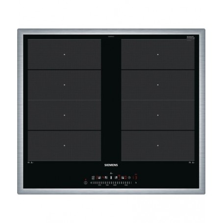 Siemens EX645FXC1E piano cottura Nero, Acciaio inossidabile Da incasso Piano cottura a induzione 4 Fornello(i) (EX645FXC1E)