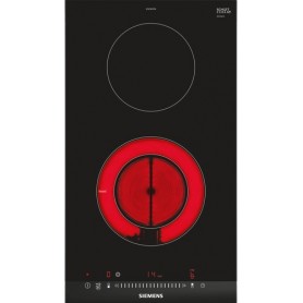 Siemens ET375FFP1E piano cottura Nero, Acciaio inossidabile Da incasso Ceramica 2 Fornello(i) (ET375FFP1E)