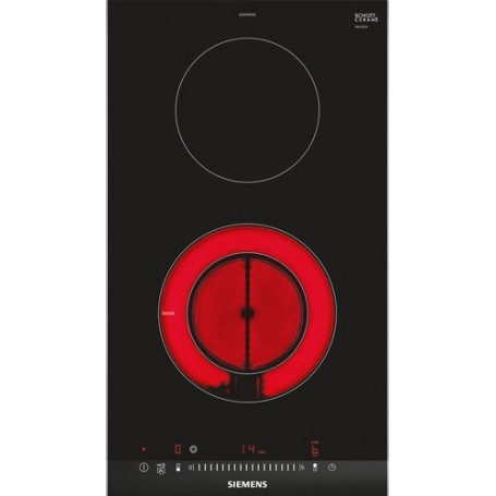 Siemens ET375FFP1E piano cottura Nero, Acciaio inossidabile Da incasso Ceramica 2 Fornello(i) (ET375FFP1E)
