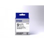 Epson Nastro fondo Standard Bianco per testo Nero 9/9 LK-3WBN (C53S653003)
