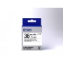 Epson Nastro fondo Standard Bianco per testo Nero 36/9 LK-7WBN (C53S657006)