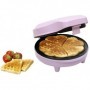 Bestron ASW217 piastra per waffle 6 waffle 700 W Rosa (ASW217)
