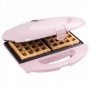 Bestron ASW401P piastra per waffle 2 waffle 700 W Rosa (ASW401P)