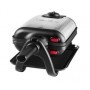 Tefal WM756D piastra per waffle 2 waffle 1200 W Nero, Acciaio inossidabile (WM756D)