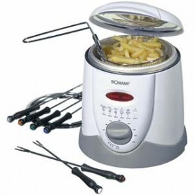 Bomann FFR 1290 CB 1 L Indipendente 840 W Friggitrice Grigio, Bianco (B612900)