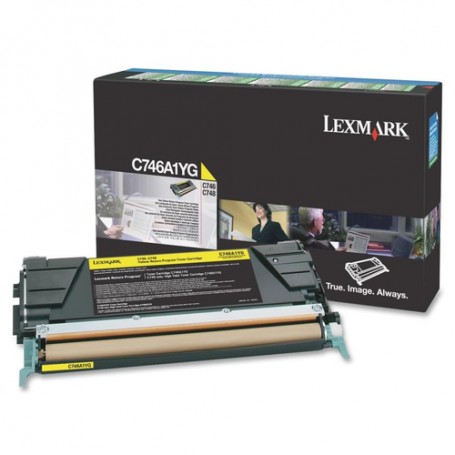 Lexmark C746A1YG cartuccia toner 1 pz Originale Giallo (C746A1YG)