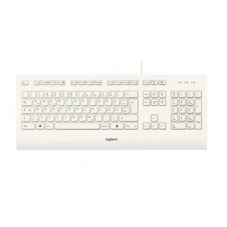 Logitech K280e tastiera USB QWERTZ Tedesco Bianco (920-008319)