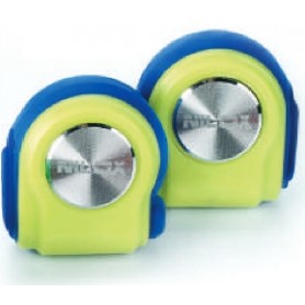 Nilox 10NXAU15ST003 cuffia e auricolare Aggancio Bluetooth Blu, Giallo (10NXAU15ST003)