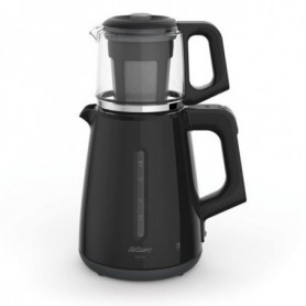 Arzum AR3061 teiera in vetro per la preparazione del tè 2,7 L 1700 W Nero, Grigio (AR3061)
