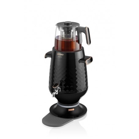 Arzum AR3083 teiera in vetro per la preparazione del tè 1200 L 2200 W Nero (AR3083)
