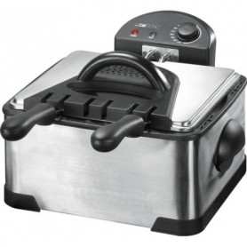 Clatronic FR 3195 Doppia 4 L 2000 W Nero, Acciaio inossidabile (273531)