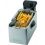 Clatronic FR 3587 Singolo 3 L Indipendente 2000 W Friggitrice Nero, Acciaio inossidabile (263685)