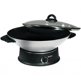 Tefal Wok Nero, Argento 1200 W (WO3000.10)